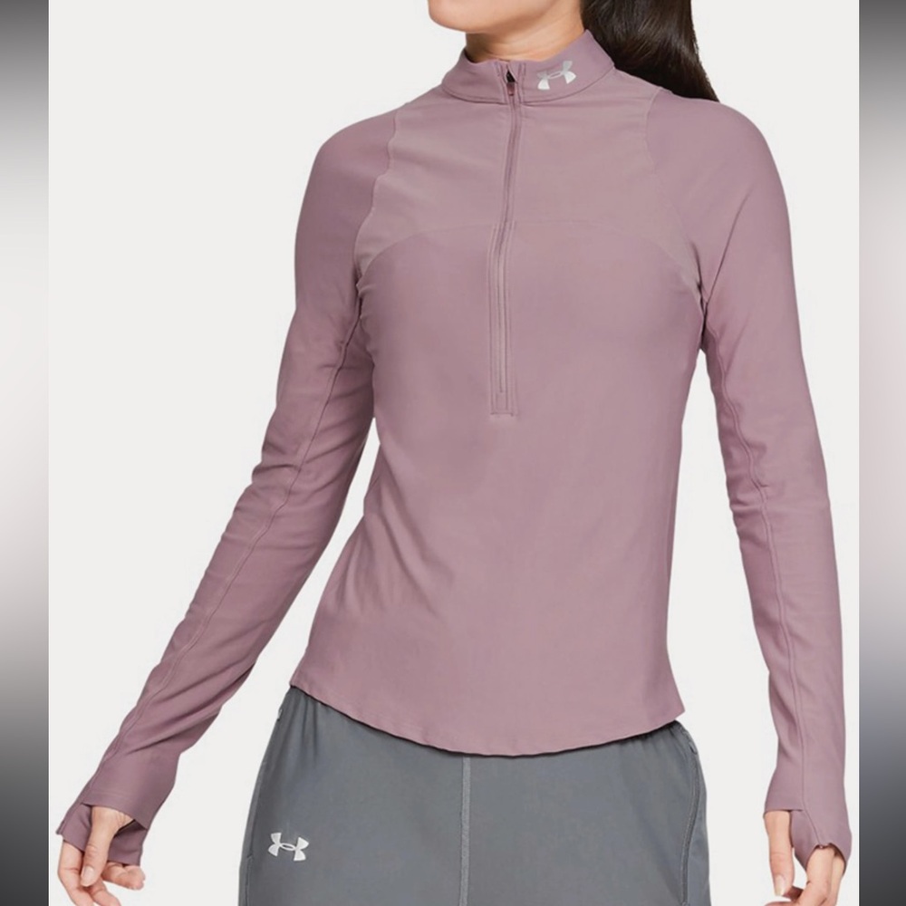 Under Armour Women's Qualifier Run 2.0 1/2 Zip purple